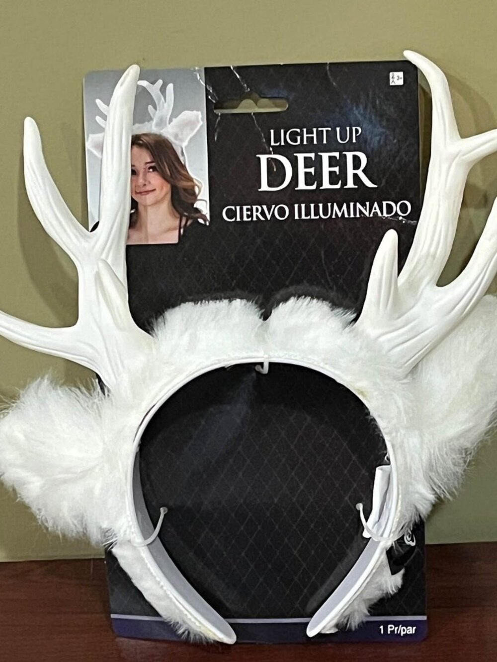 3/$15.00  Light Up Deer Antler Headband Costume Accessory